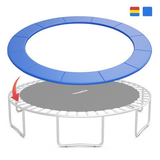 16 Feet Waterproof and Tear-Resistant Universal Trampoline Safety Pad Spring Cover-Blue at Set Shop and Smile