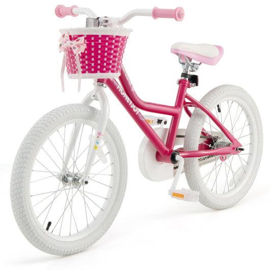 Kids Bicycle 18 Inch Toddler and Kids Bike with Training Wheels for 6-8 Year Old Kids-Pink at Set Shop and Smile