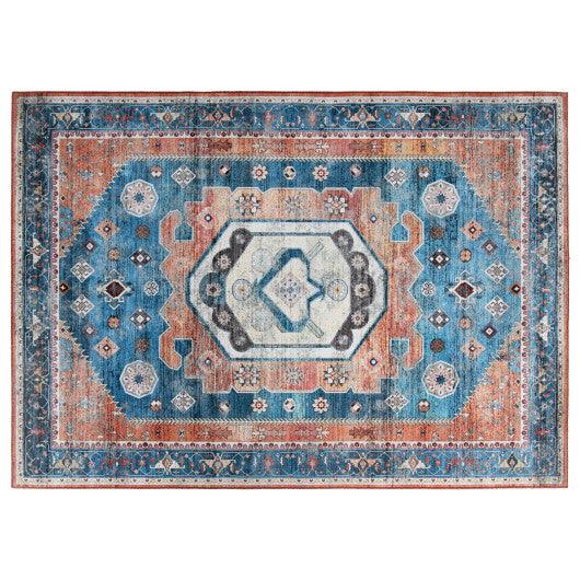 5 x 7 Inch Non-Shedding Distressed Vintage Indoor Area Rug at Set Shop and Smile