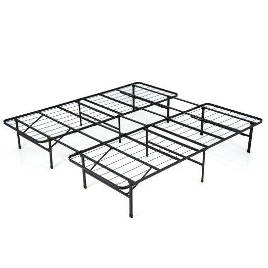 Queen/King Size Folding Steel Platform Bed Frame for Kids and Adults-King Size at Set Shop and Smile