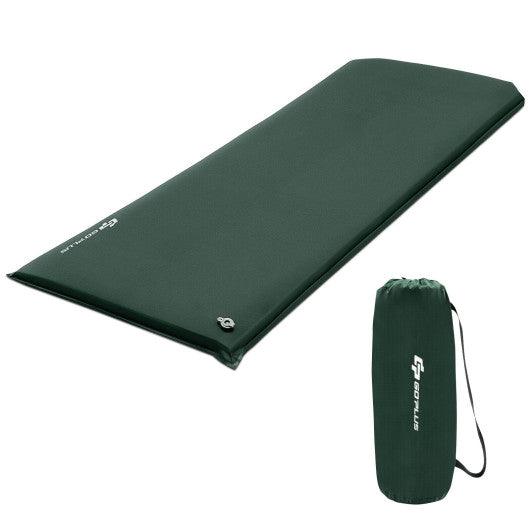 Self-inflating Lightweight Folding Foam Sleeping Cot with Storage bag-Green at Set Shop and Smile