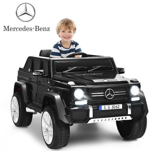 12V Licensed Mercedes-Benz Kids Ride On Car-Black at Set Shop and Smile