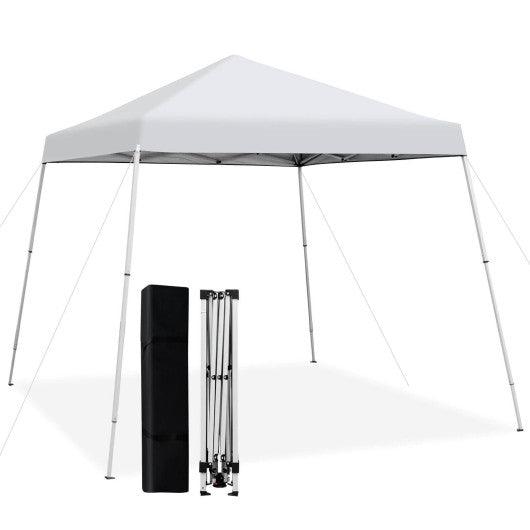 10 x 10 Feet Outdoor Instant Pop-up Canopy with Carrying Bag-White at Set Shop and Smile