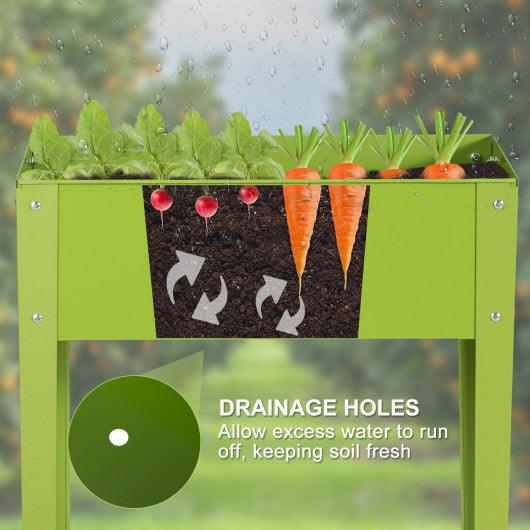 24.5 x 12.5 Inch Outdoor Elevated Garden Plant Flower Bed at Set Shop and Smile