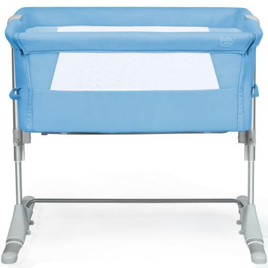 Travel Portable Baby Bed Side Sleeper Bassinet Crib with Carrying Bag-Blue at Set Shop and Smile