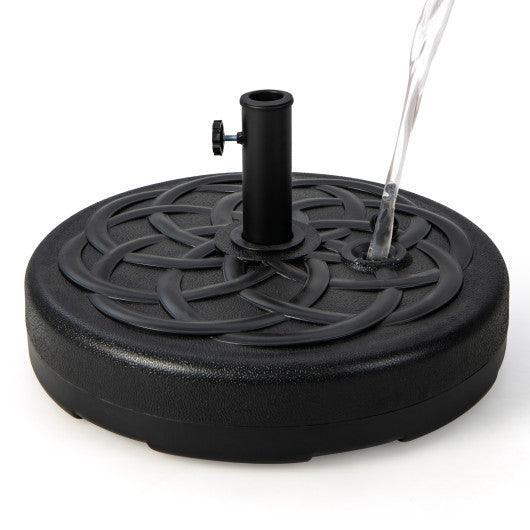 22 Inch Fillable Heavy-Duty Round Patio Umbrella Base Stand at Set Shop and Smile