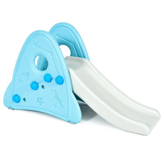 Freestanding Baby Slide Indoor First Play Climber Slide Set for Boys Girls -Blue at Set Shop and Smile