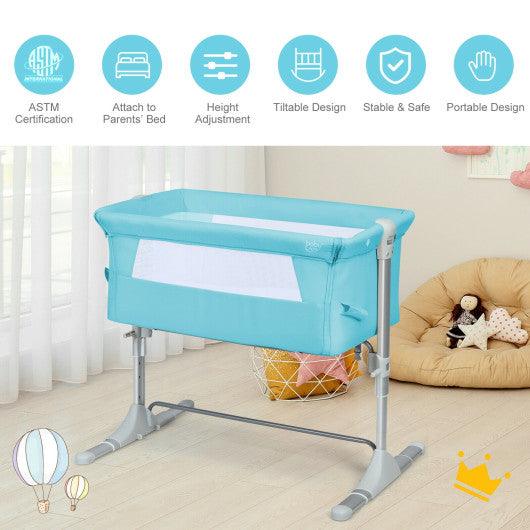 Travel Portable Baby Bed Side Sleeper Bassinet Crib with Carrying Bag-Green at Set Shop and Smile