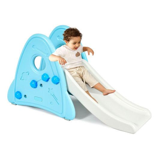 Freestanding Baby Slide Indoor First Play Climber Slide Set for Boys Girls -Blue at Set Shop and Smile