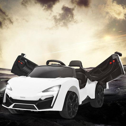 12V 2.4G RC Electric Vehicle with Lights-White at Set Shop and Smile