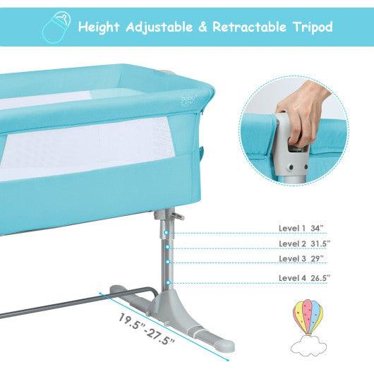 Travel Portable Baby Bed Side Sleeper Bassinet Crib with Carrying Bag-Green at Set Shop and Smile