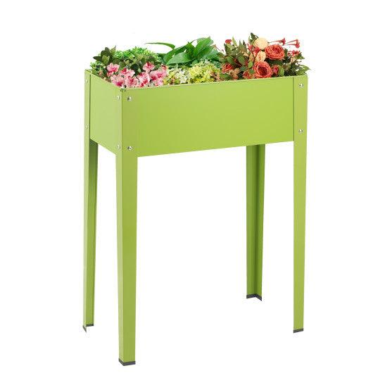 24.5 x 12.5 Inch Outdoor Elevated Garden Plant Flower Bed at Set Shop and Smile