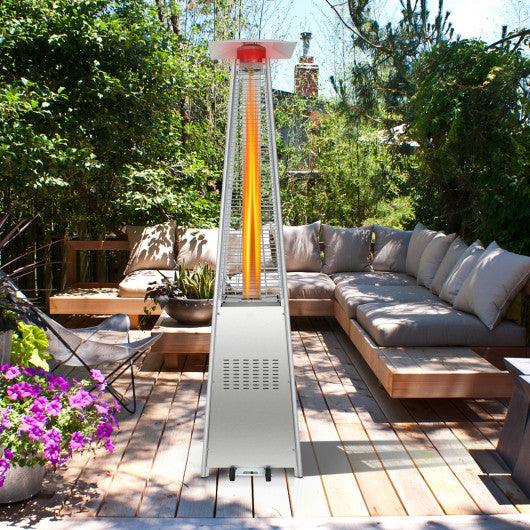 42000 BTU Pyramid Patio Heater with Wheels at Set Shop and Smile