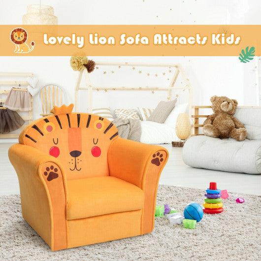 Kids Armrest Lion Upholstered Sofa at Set Shop and Smile