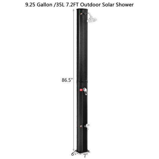 7.2 Feet Adjustable Outdoor Solar Heating Shower Head at Set Shop and Smile