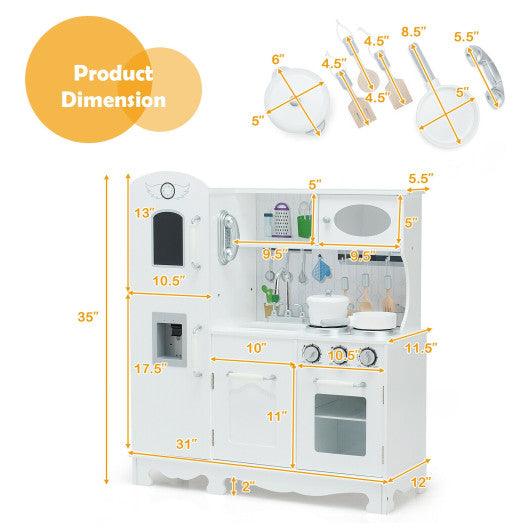 Kitchen Pretend Play Cookware Set Toys for Kids with Water Dispenser at Set Shop and Smile