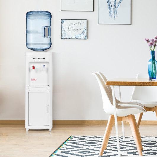 5 Gallons Hot and Cold Water Cooler Dispenser with Child Safety Lock at Set Shop and Smile