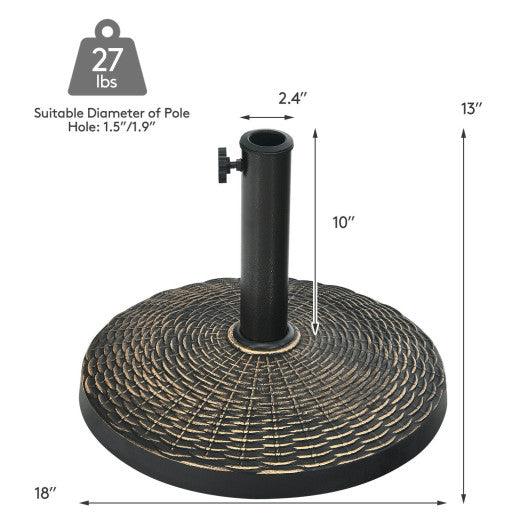 26.5lbs Patio Market Umbrella Base Stand at Set Shop and Smile