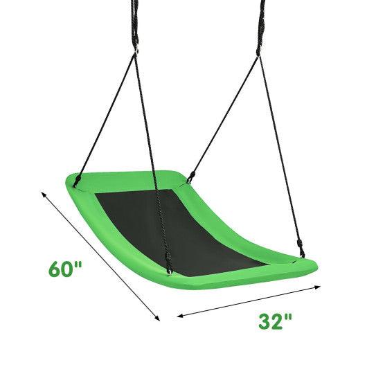 700lb Giant 60 Inch Platform Tree Swing for Kids and Adults-Green at Set Shop and Smile