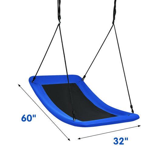 700lb Giant 60 Inch Platform Tree Swing for Kids and Adults-Blue at Set Shop and Smile