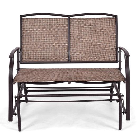 Iron Patio Rocking Chair for Outdoor Backyard and Lawn at Set Shop and Smile