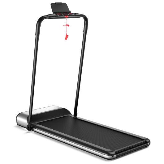 Ultra-thin Electric Folding Motorized Treadmill with LCD Monitor Low Noise at Set Shop and Smile