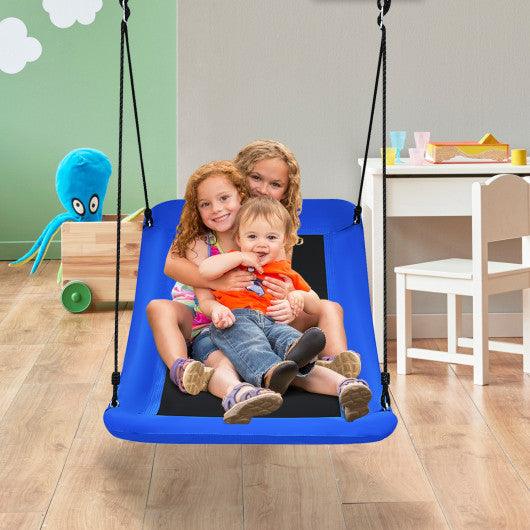 700lb Giant 60 Inch Platform Tree Swing for Kids and Adults-Blue at Set Shop and Smile