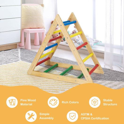 Climbing Triangle Ladder with 3 Levels for Kids-Multicolor at Set Shop and Smile