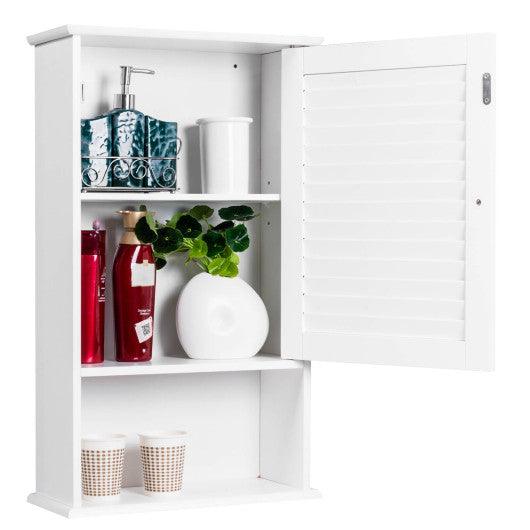 27.5" H Wall Hanging Bathroom Storage Cabinet at Set Shop and Smile