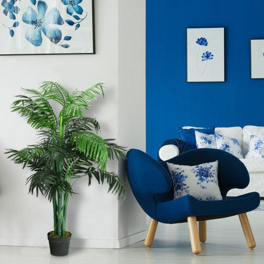 3.5 Feet Artificial Areca Palm Decorative Silk Tree with Basket at Set Shop and Smile