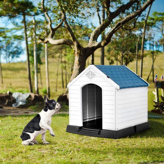 Plastic Waterproof Ventilate Pet Puppy House at Set Shop and Smile