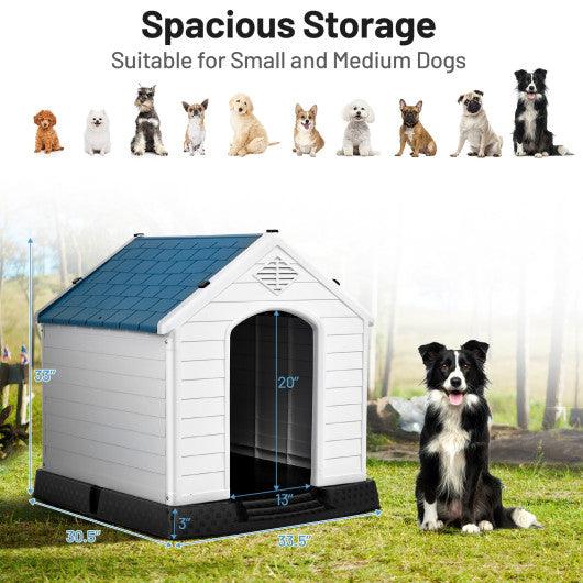 Plastic Waterproof Ventilate Pet Puppy House at Set Shop and Smile