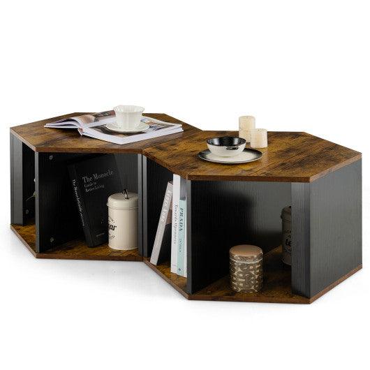 Lift Top Coffee Table with Hidden Storage Compartment-Coffee at Set Shop and Smile