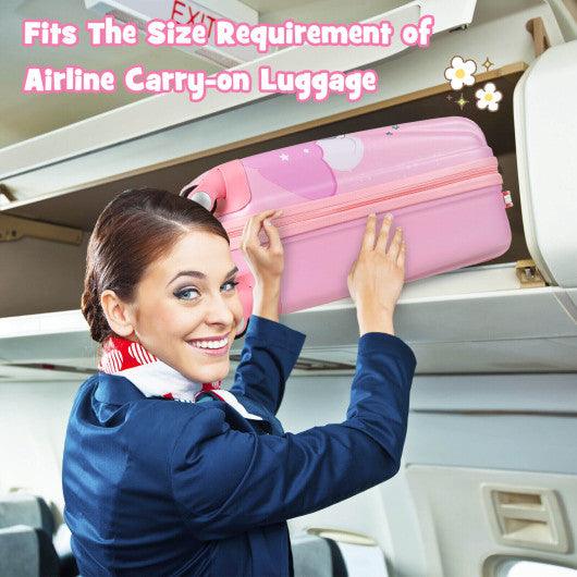 2 Pieces 18 Inch Kids Luggage Set with 12 Inch Backpack at Set Shop and Smile