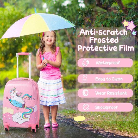 2 Pieces 18 Inch Kids Luggage Set with 12 Inch Backpack at Set Shop and Smile