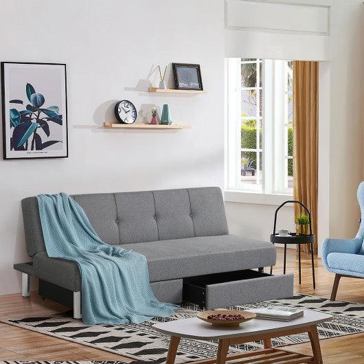 3-Seat Convertible Sofa Bed with 2 Large Drawers and 3 Adjustable Angles at Set Shop and Smile