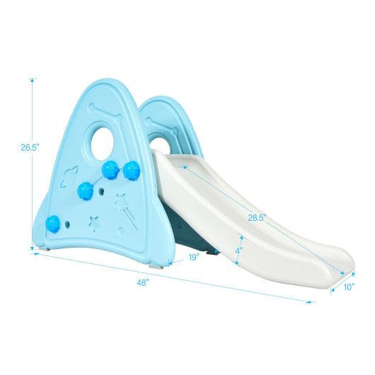 Freestanding Baby Slide Indoor First Play Climber Slide Set for Boys Girls -Blue at Set Shop and Smile