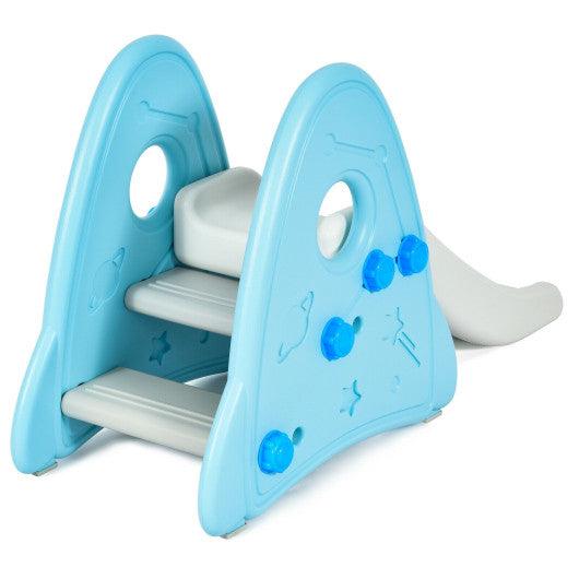 Freestanding Baby Slide Indoor First Play Climber Slide Set for Boys Girls -Blue at Set Shop and Smile
