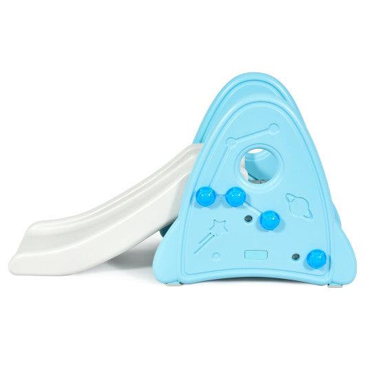 Freestanding Baby Slide Indoor First Play Climber Slide Set for Boys Girls -Blue at Set Shop and Smile