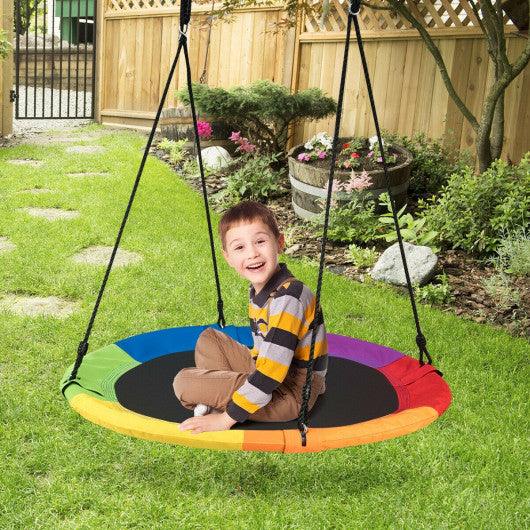 40 Inch Flying Saucer Tree Swing Outdoor Play for Kids at Set Shop and Smile