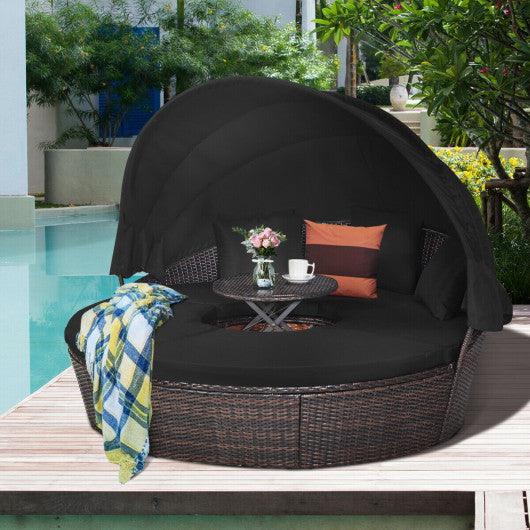Outdoor Daybed with Retractable Canopy at Set Shop and Smile