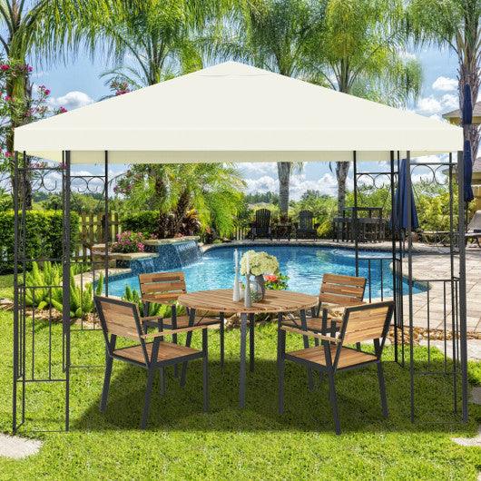 10 x 10 Feet Patio Gazebo Canopy Tent Garden Shelter at Set Shop and Smile