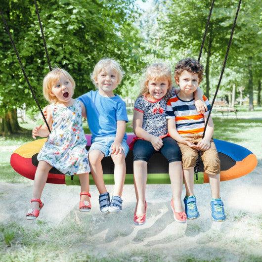 60 Inch Saucer Surf Outdoor Adjustable Swing Set-Colorful at Set Shop and Smile