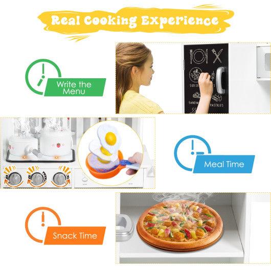 Wooden Pretend Play Kitchen Sets with Simulated Sound at Set Shop and Smile