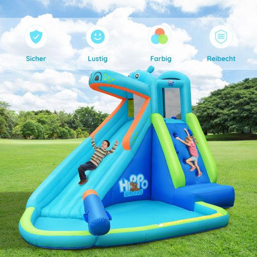 Inflatable Water Pool with Splash and Slide Without Blower at Set Shop and Smile