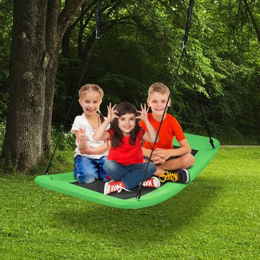 700lb Giant 60 Inch Platform Tree Swing for Kids and Adults-Green at Set Shop and Smile