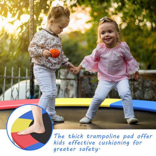 8 Feet Trampoline Spring Safety Cover without Holes-Multicolor at Set Shop and Smile