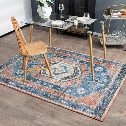 5 x 7 Inch Non-Shedding Distressed Vintage Indoor Area Rug at Set Shop and Smile