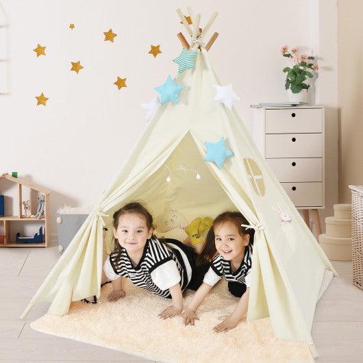 Foldable Kids Canvas Teepee Play Tent at Set Shop and Smile