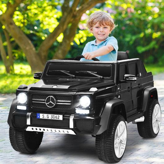 12V Licensed Mercedes-Benz Kids Ride On Car-Black at Set Shop and Smile